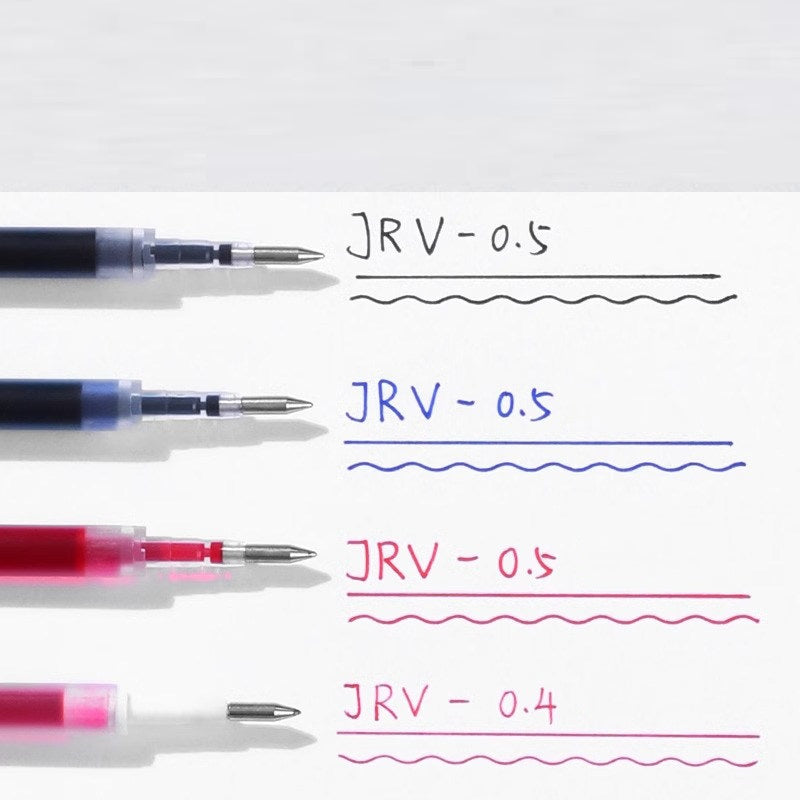 Zebra JRV-0.5 Sarasa R Gel Pen Refill 0.5mm Black/Red/Blue 10 Pack