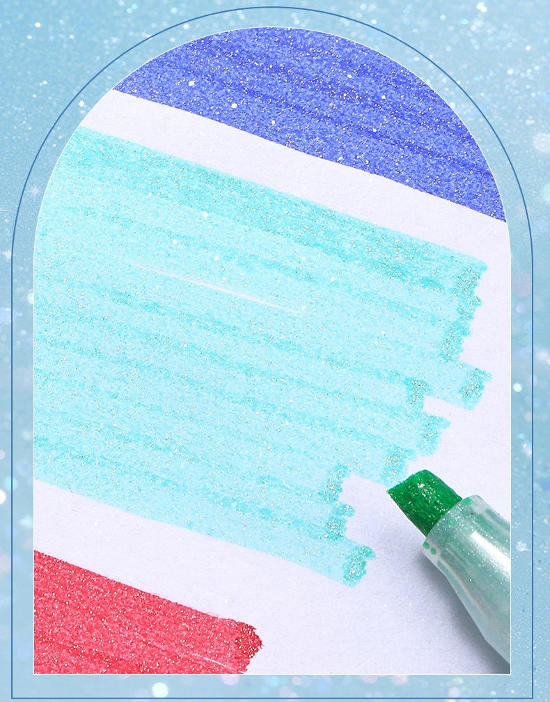 Zebra KIRARICH Glitter Highlighter 2026 Limited Edition | 13-Color Set | Sparkling Glitter Ink