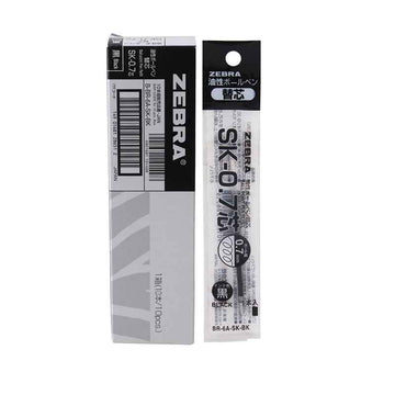 Zebra SK-0.7 Ballpoint Pen Refill 0.7mm Black/Blue/Red/Green 10 Pack Black