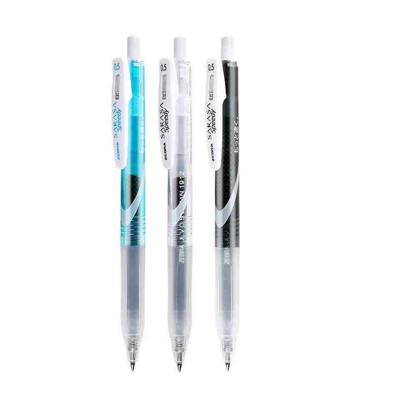 Zebra Sarasa Speedy Gel Pen,Black Ink,0.4/0.5mm,3 Pack 0.5mm