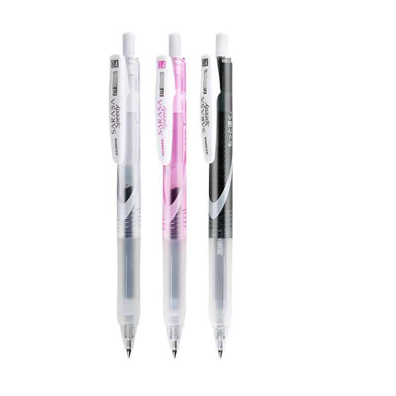 Zebra Sarasa Speedy Gel Pen,Black Ink,0.4/0.5mm,3 Pack 0.4mm