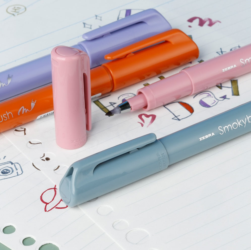 Zebra Smoky Brush Pen - Set of 5 Colors