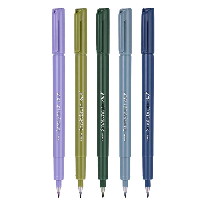 Zebra Smoky Brush Pen - Set of 5 Colors D