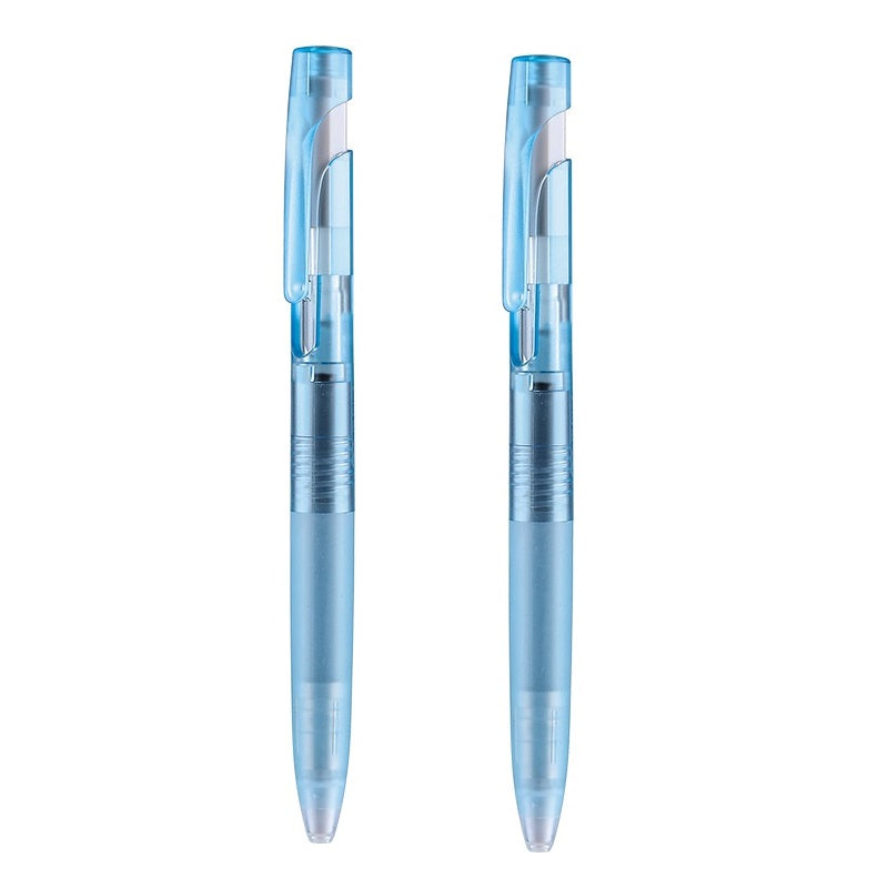 Zebra bLen Gel Pen Ice Color Limited 0.5mm,Black Ink,2 Pack Blue