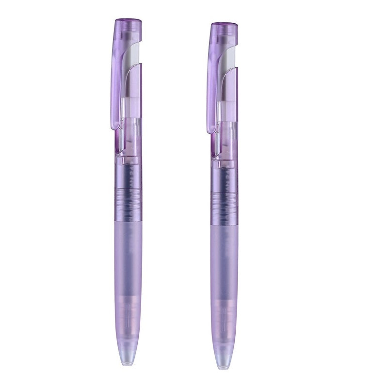 Zebra bLen Gel Pen Ice Color Limited 0.5mm,Black Ink,2 Pack Purple