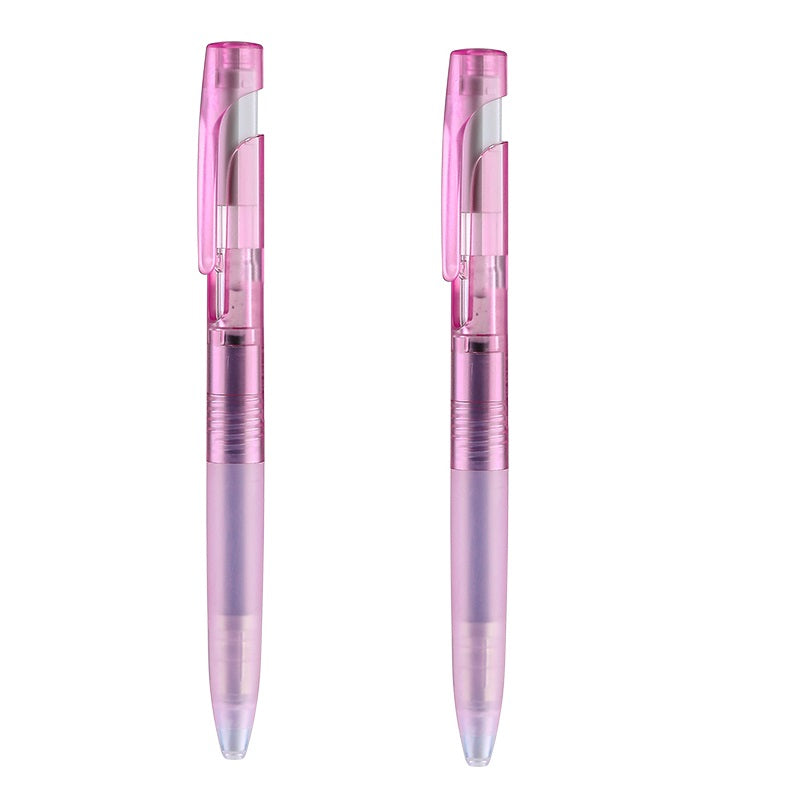 Zebra bLen Gel Pen Ice Color Limited 0.5mm,Black Ink,2 Pack Pink