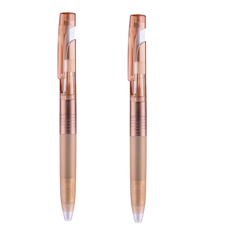Zebra bLen Gel Pen Ice Color Limited 0.5mm,Black Ink,2 Pack Orange
