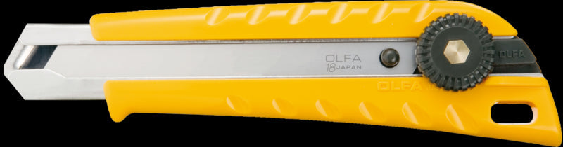 OLFA 18mm L-1/SOL Ratchet Lock Utility Knife with Solid Blade