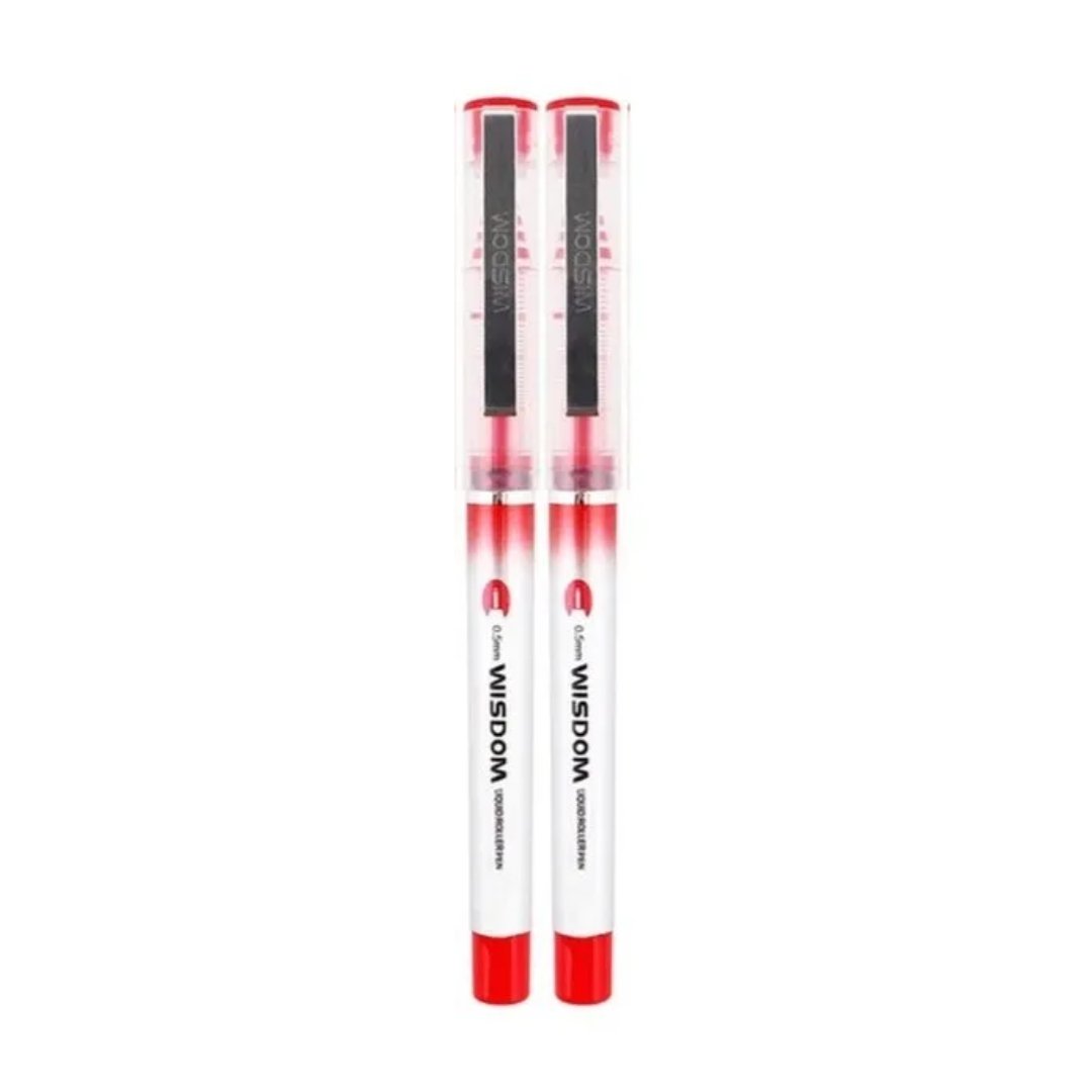 Baoke Wisdom 0.5mm Ink Rollerball Pen-BK118 (Pack of 12) 0.5mm Red