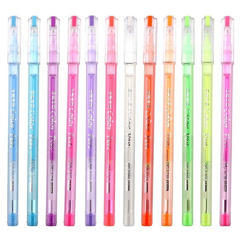 Baoke Metal Highlight Gel Pen 0.6mm (Pack of 12) 0.6mm