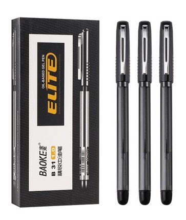 Baoke Oil-Based Gel Pen B31 (Pack of 12) 0.6mm Blue