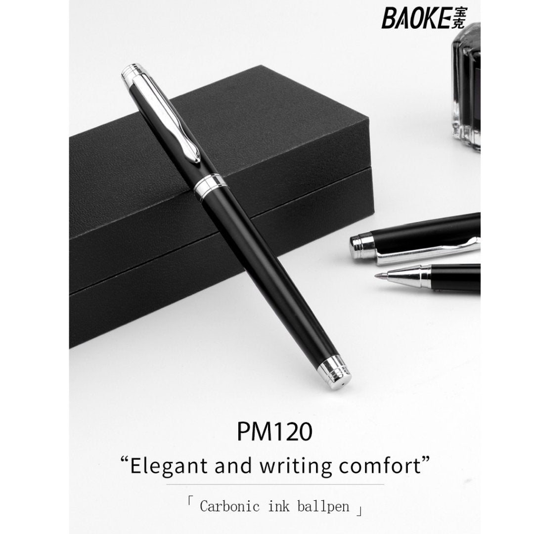 Baoke PM120 0.7mm Carbonic Black Ink Rollerball Pen 0.7mm Black