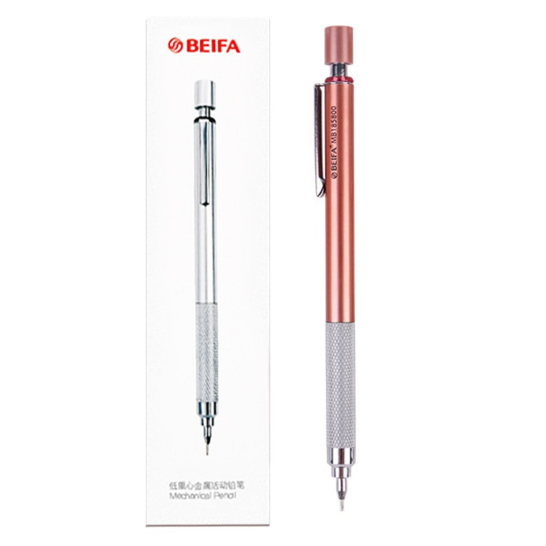 Beifa Metal Mechanical Pencil 0.5mm 0.5mm Rose Gold