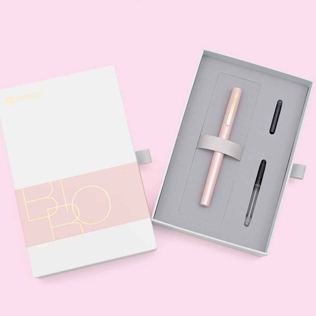 KACO Brio Fountain Pen Set EF Nib,Metal Body Sky Blue