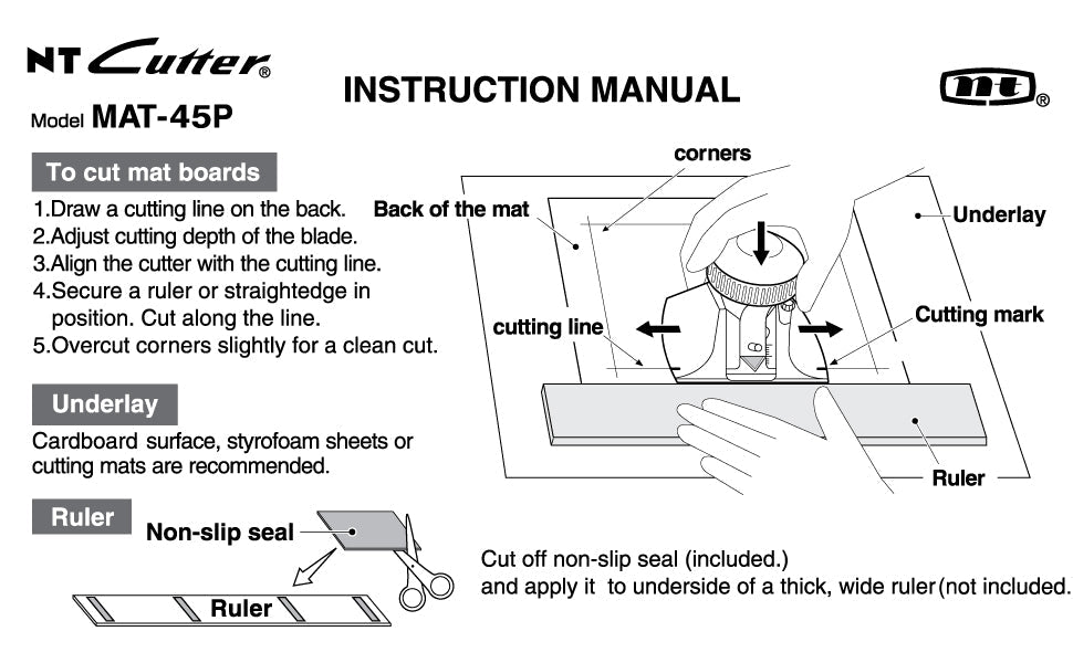 NT Professional Mat Cutter (MAT-45P)