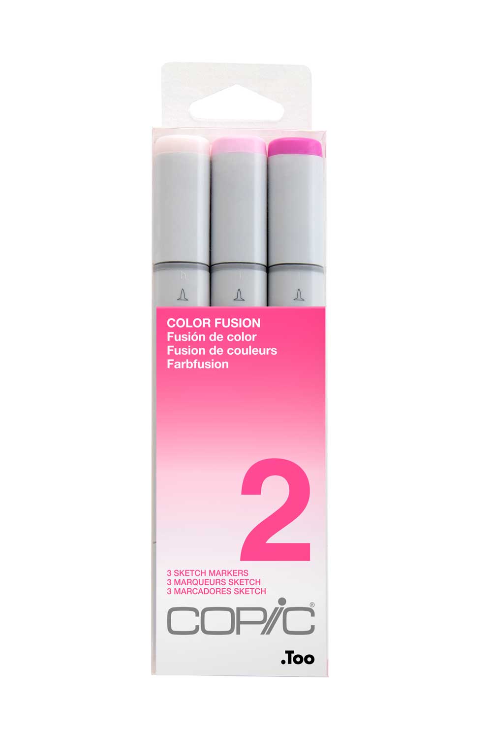 Copic Sketch,Alcohol-based Markers,3pc,Color Fusion #2,Pink