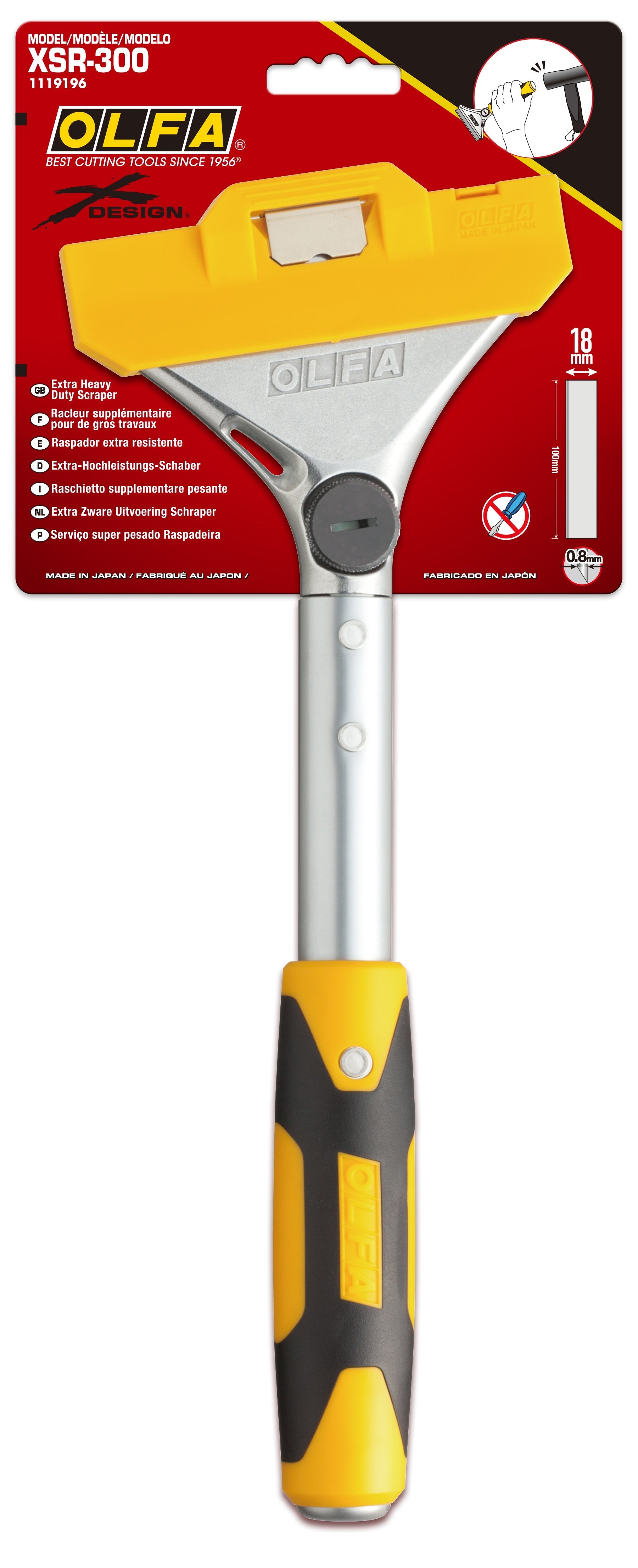OLFA XSR-300 12" Extra Heavy-Duty Scraper