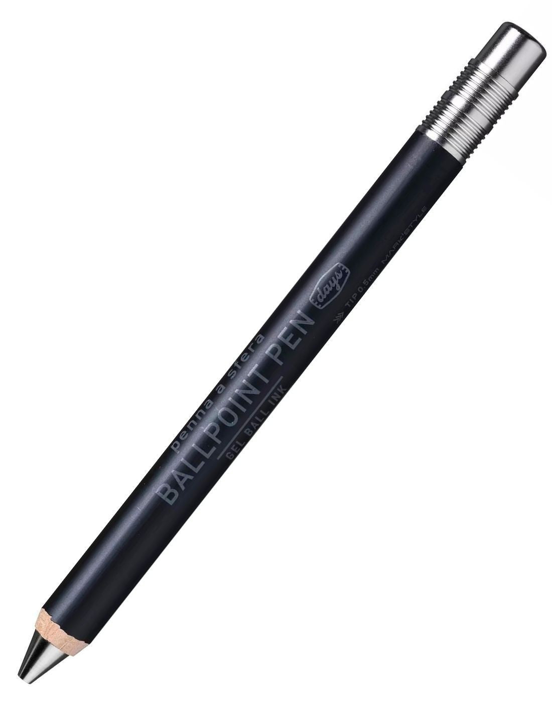 Mark's Style Days Gel Wooden Ballpoint Pen 0.5mm Black