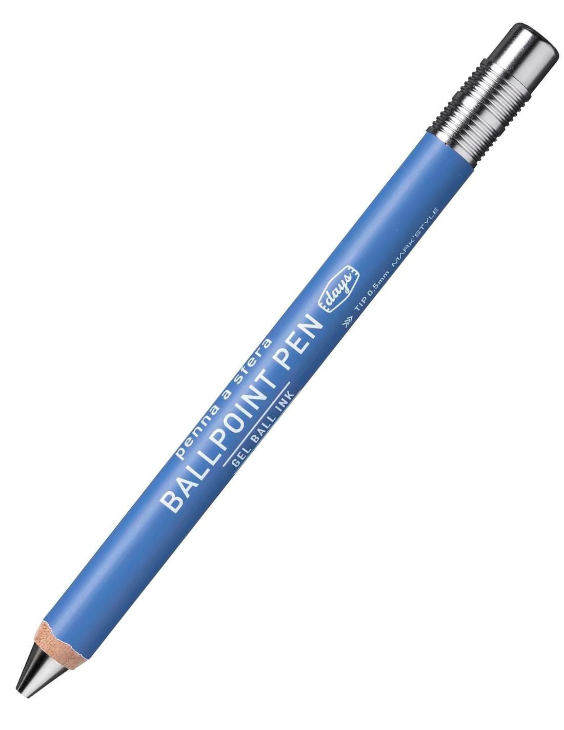 Mark's Style Days Gel Wooden Ballpoint Pen 0.5mm Blue
