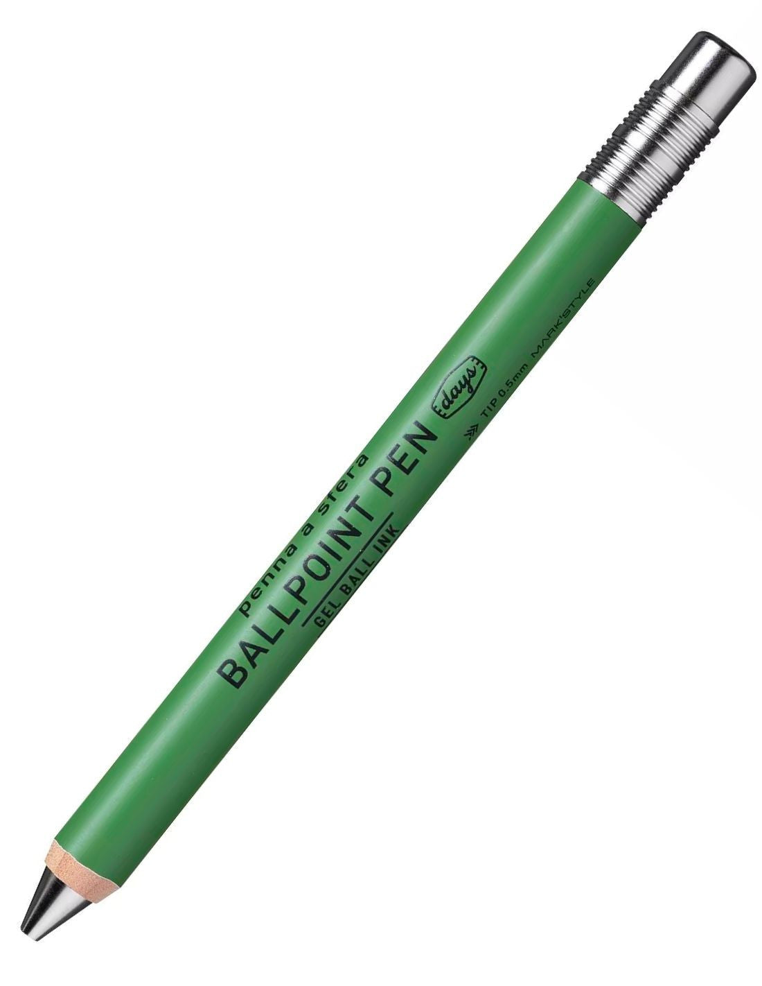 Mark's Style Days Gel Wooden Ballpoint Pen 0.5mm Green