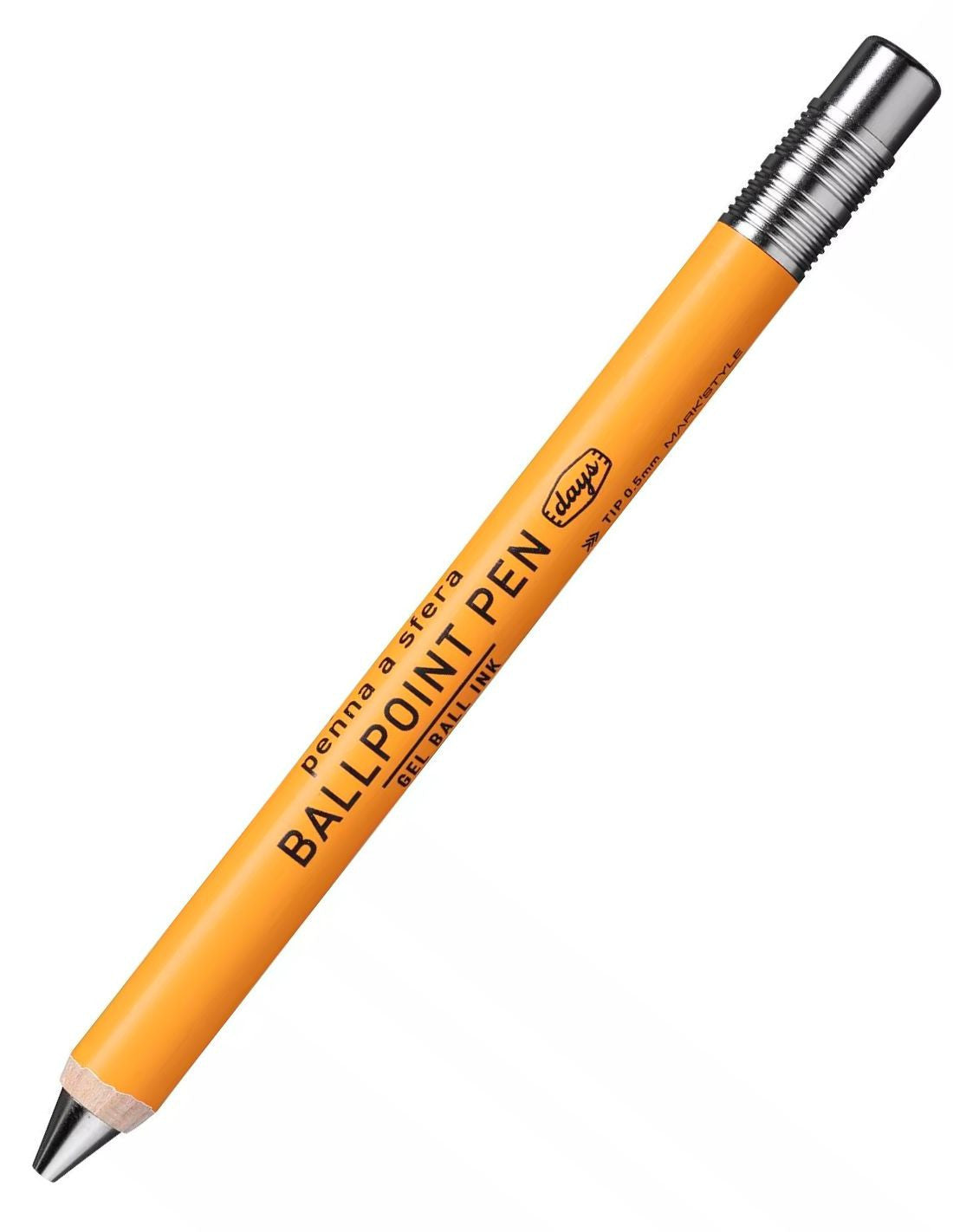 Mark's Style Days Gel Wooden Ballpoint Pen 0.5mm Orange