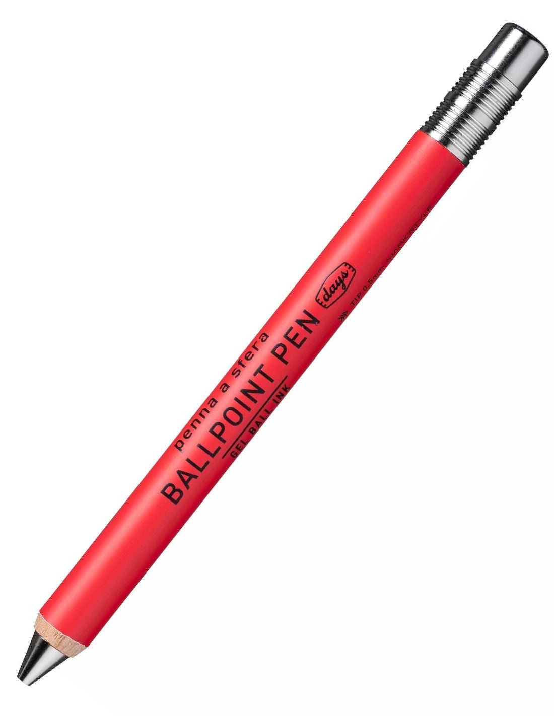 Mark's Style Days Gel Wooden Ballpoint Pen 0.5mm Red