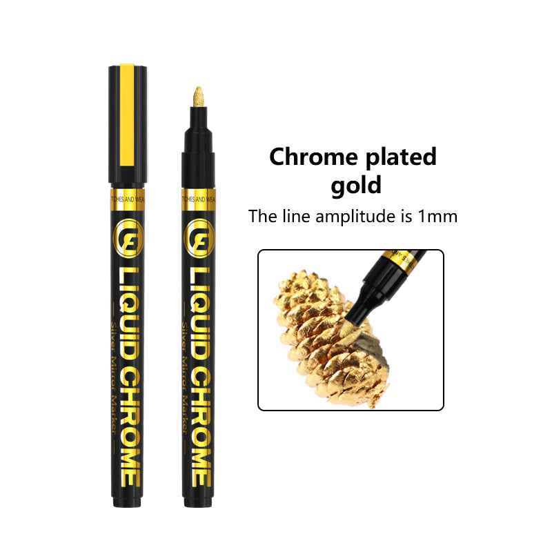 Guangna Liquid Chrome Mirror Marker - Gold - 3 Pack