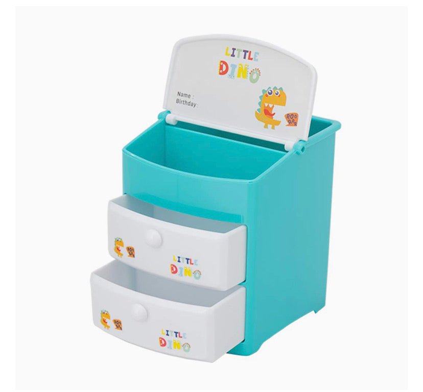 Deli Pen Stand Holder Blue Pink -9136 Blue