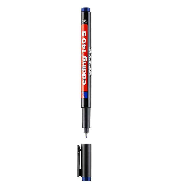edding 140 S Permanente Marker Pen Black/Red/Blue Ink 10 Pack Blue