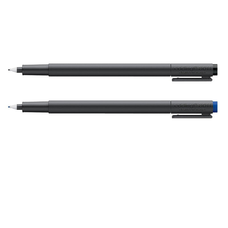 edding 8011 cleanroom marker 0.6mm fine nib black blue 2 Pack Black + Blue