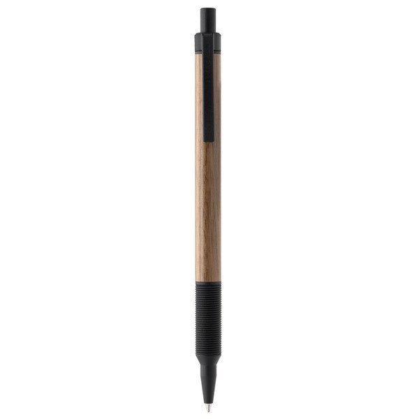Luddite EVERDRAW Wood Ballpoint Pen 0.8mm Matte Black Walnut