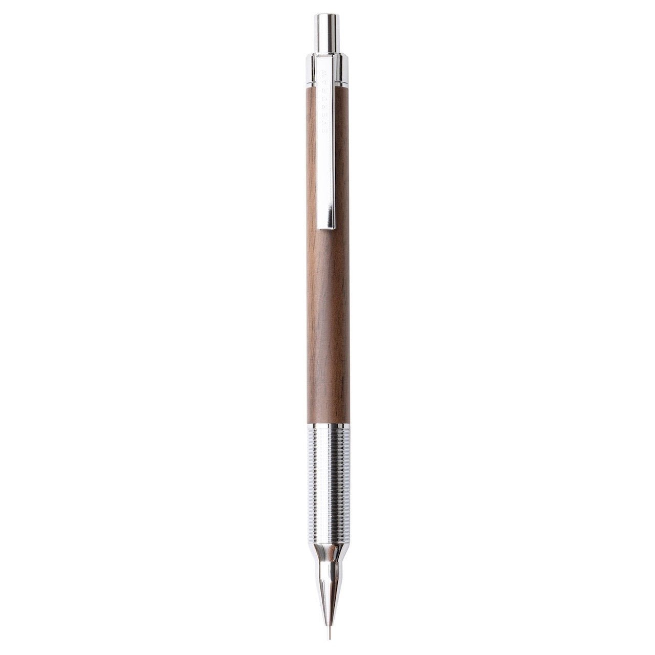 Luddite EVERDRAW Wood Ballpoint Pen 0.8mm Silver Walnut