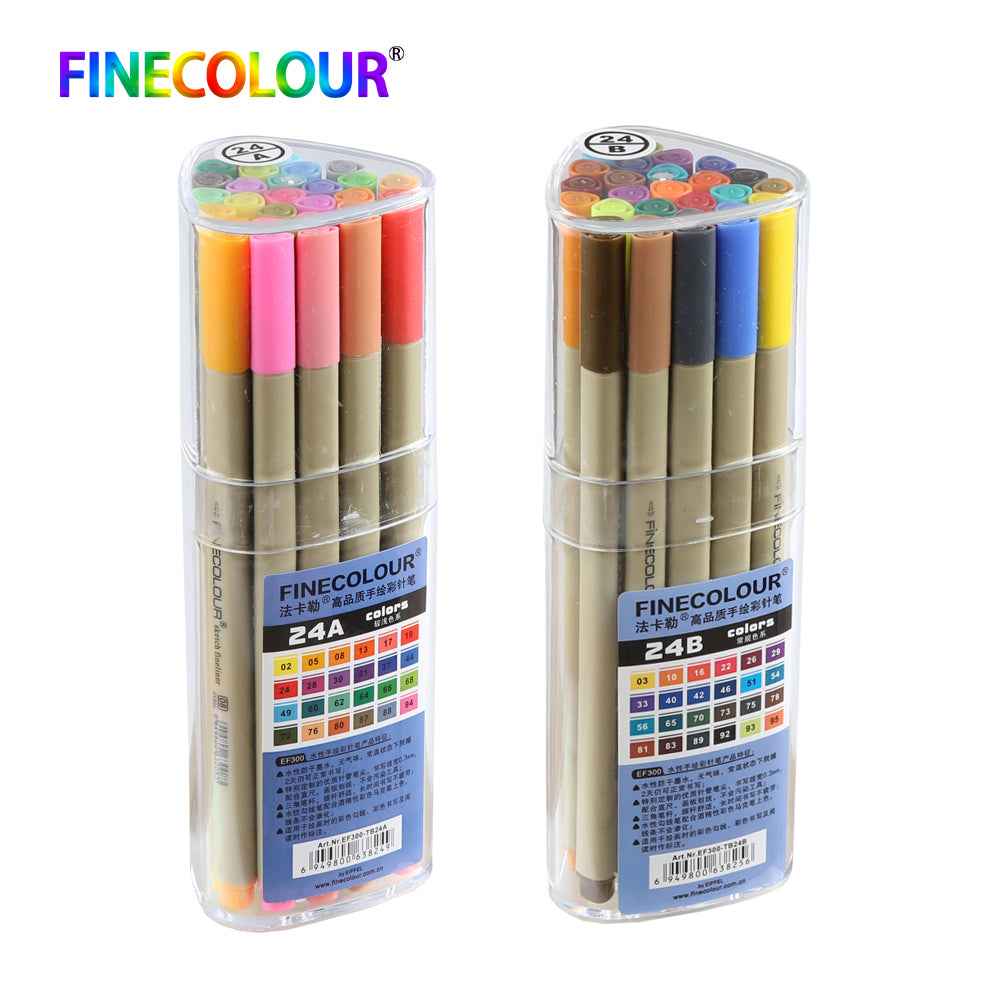 FINECOLOUR EF300 Colored Fineliner Set of 24