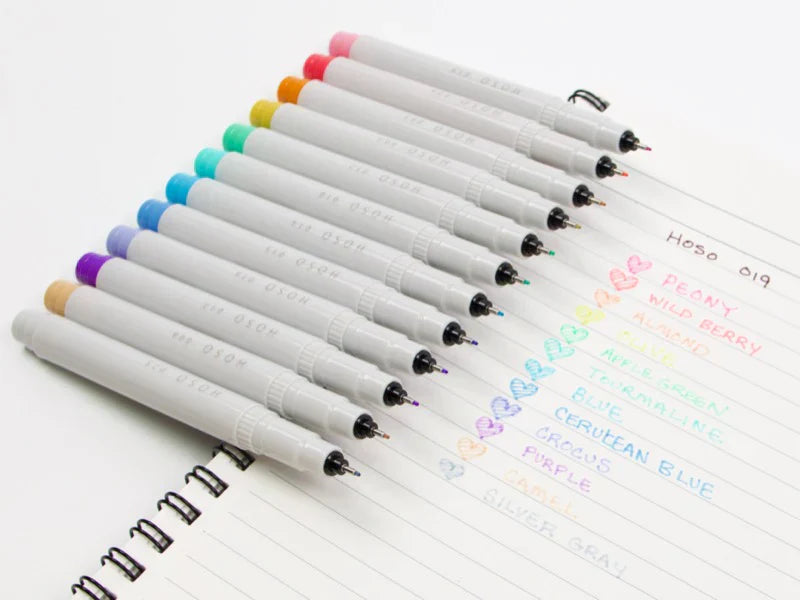 Kobaru Japan Maru Hoso Fineliner 2 Pack