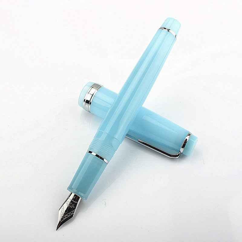 Jinhao 82 Acrylic Fountain Pen Iridium Nib Gold Silver Trim
