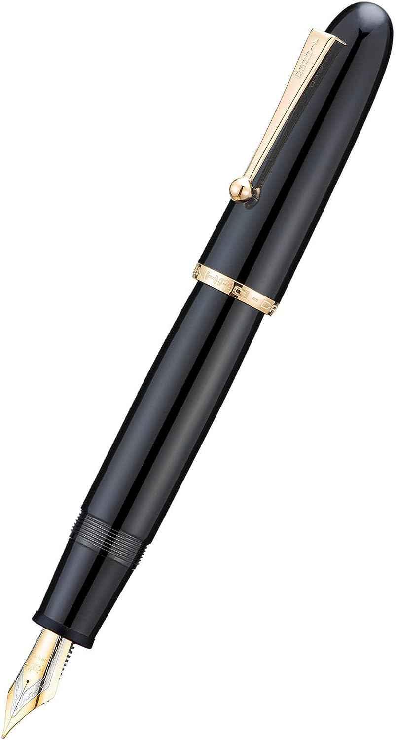 Jinhao 9019 Fountain Pen Dadao Series Acrylic Gold Trim #8 Nib - TTpen