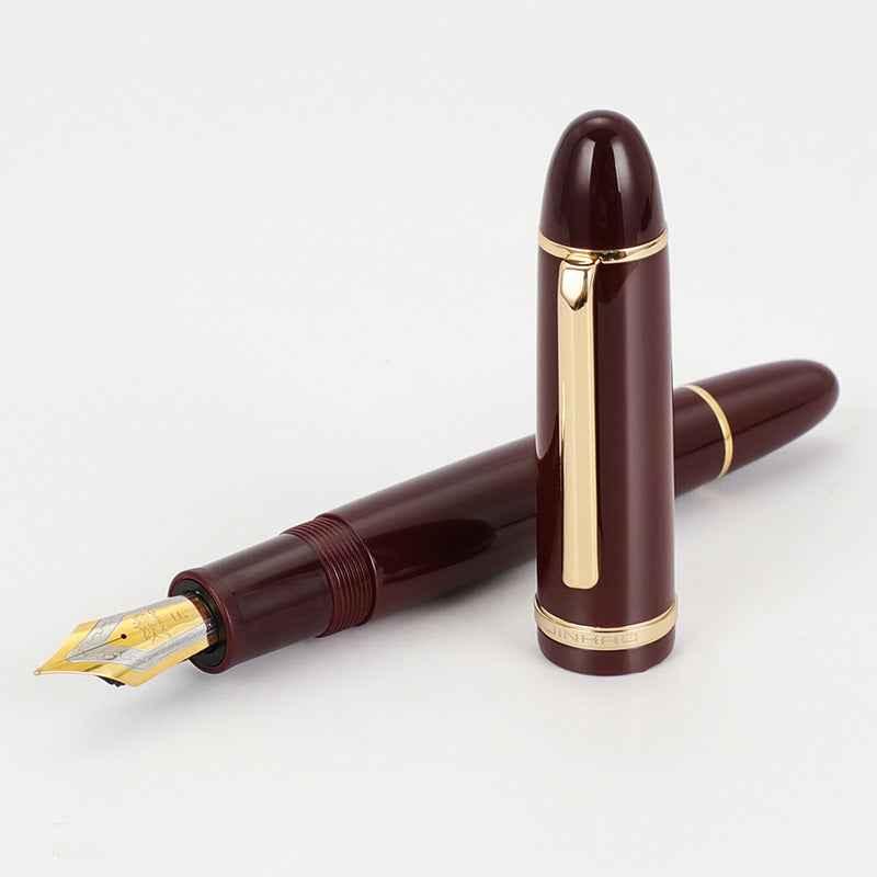 Jinhao X159 Acrylic Fountain Pen Wine Red Gold Trim