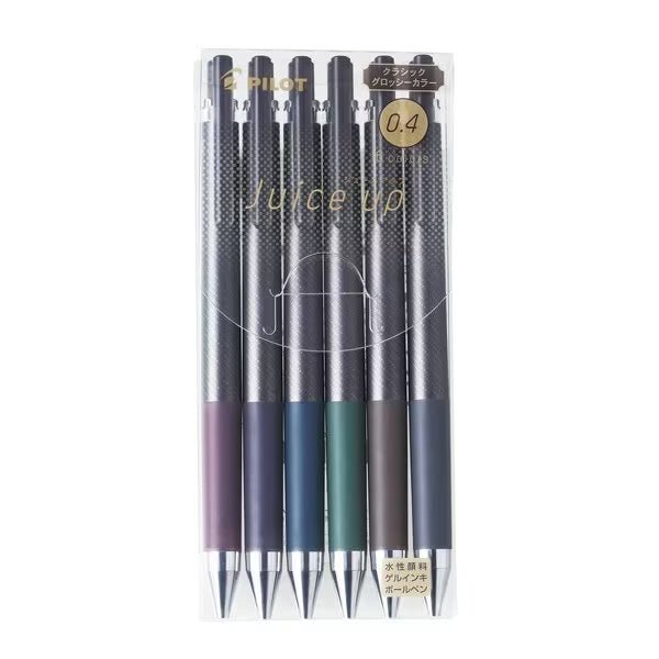 Pilot Juice Up Gel Ink Pen Glossy 6 Color Set 0.4mm