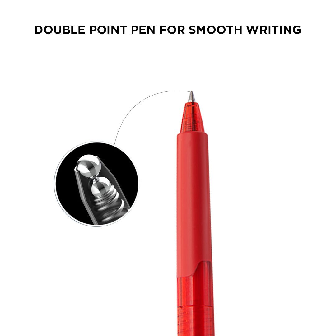 Kaco K9 Gel Ink Pen Transparent 0.5mm,5 Pack