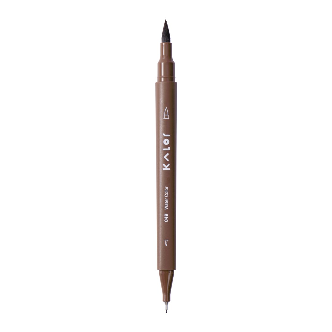 Kalor Watercolor Dual Tip Brush Pens 6 Pack