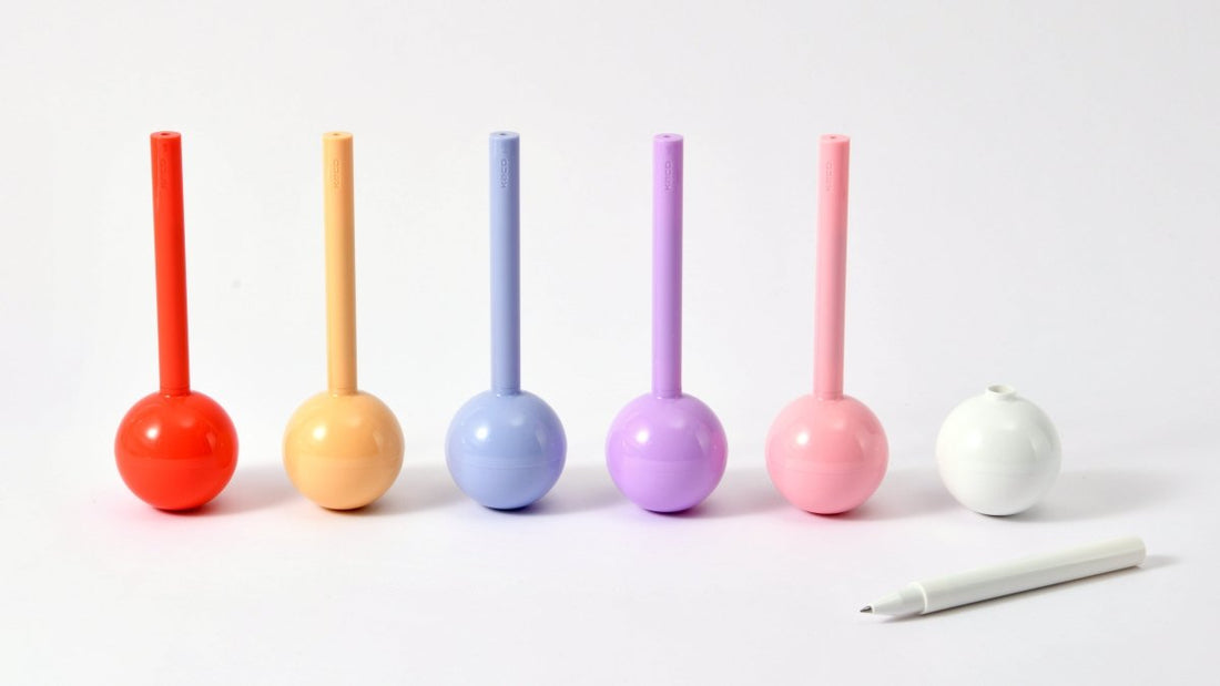 Kaco Lollipop Desktop Gel Ink Pen 0.5mm Warm Red