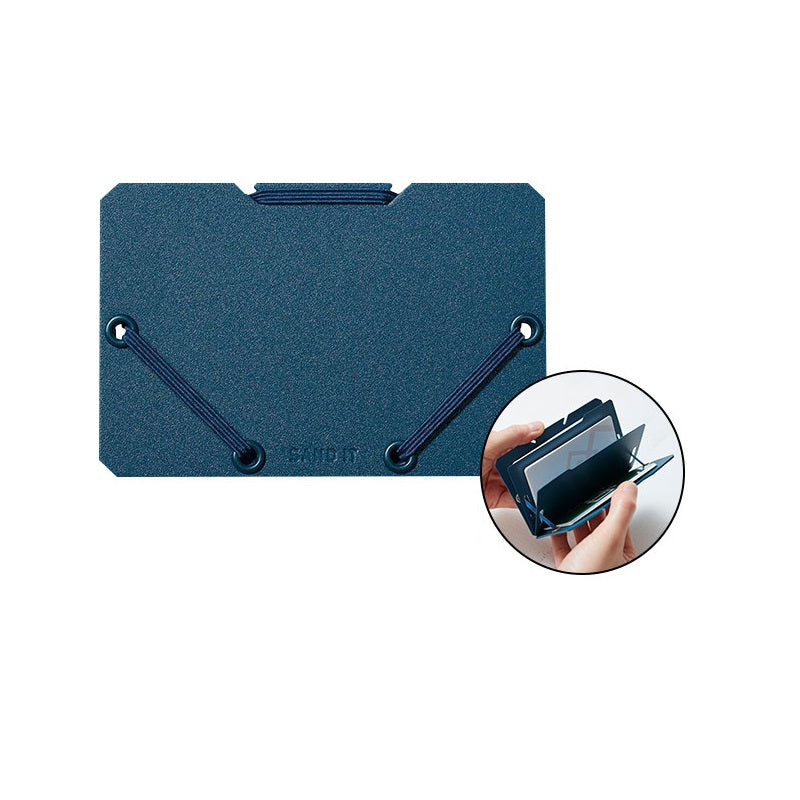 KING JIM 2512 "SAND IT" Card Holder Blue