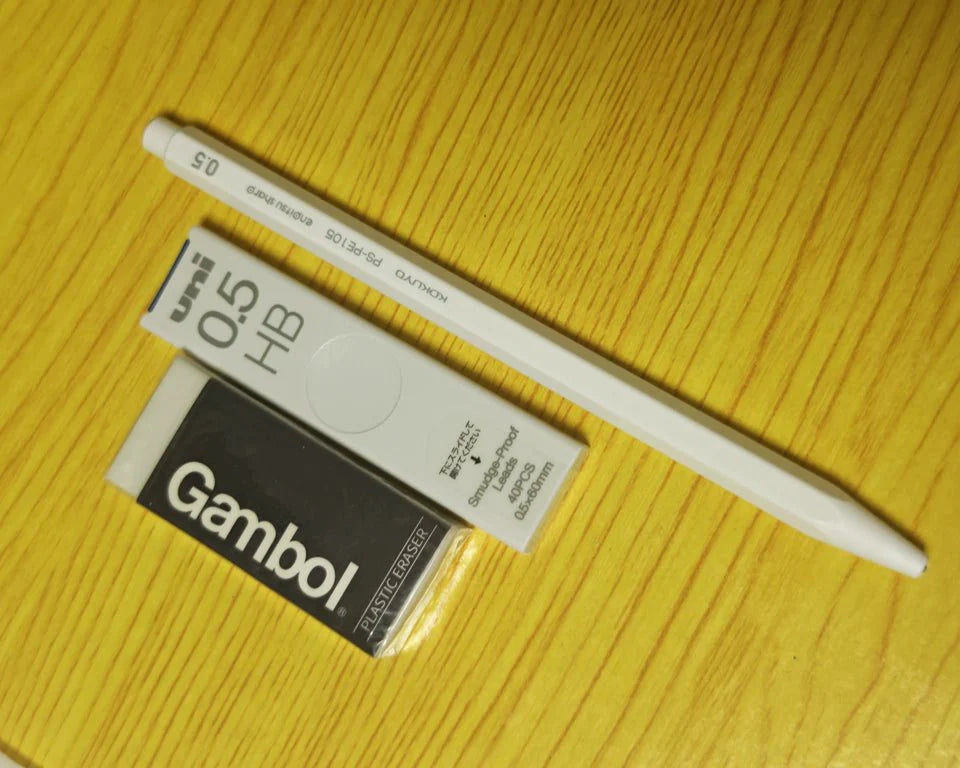 KOKUYO Enpitsu Sharp Mechanical Pencil with Leads and Eraser