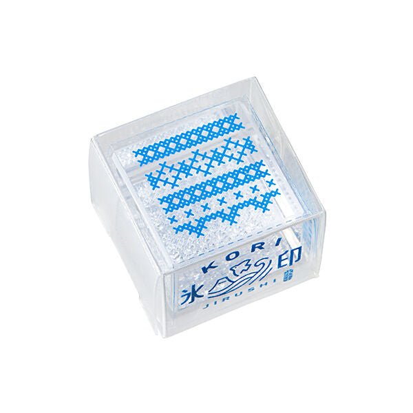 KING JIM Kori Jirushi Ice Cube Stamp Small HITOTOKI Cross Stitch