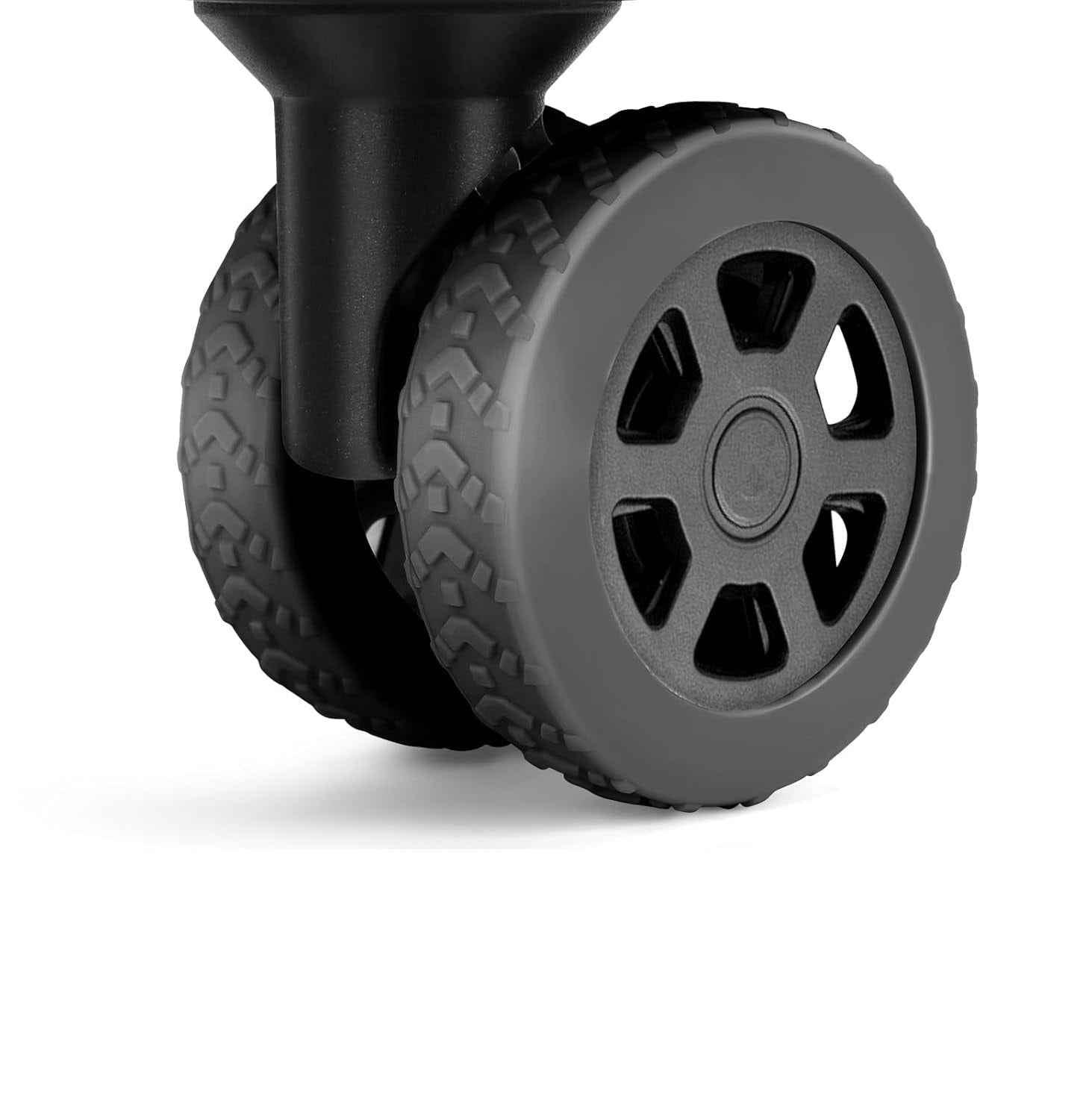 Silicone Suitcase Luggage Wheel Covers Protectors 8 Pack Black