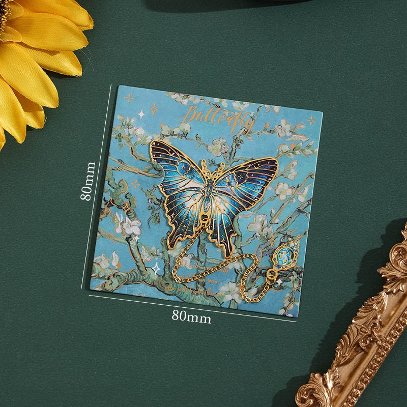 6-Piece Vintage Butterfly Metal Bookmarks with Tassels – Book Lover Gifts