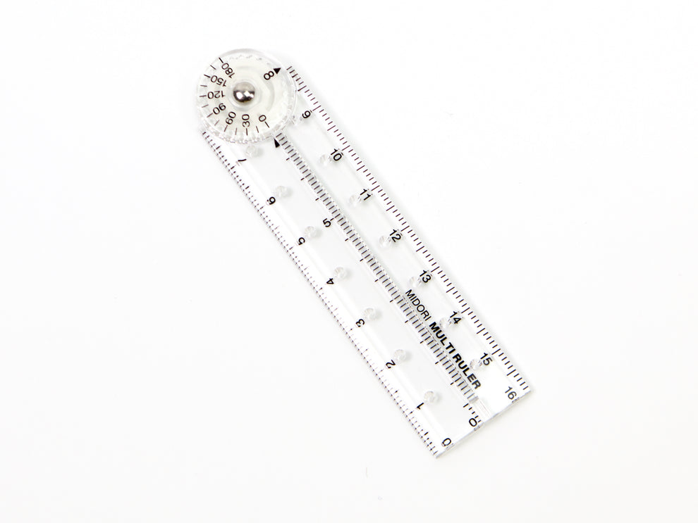 Midori Multi Ruler 6.3 inches (16 cm) Clear