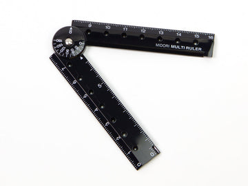 Midori Multi Ruler 6.3 inches (16 cm) Black