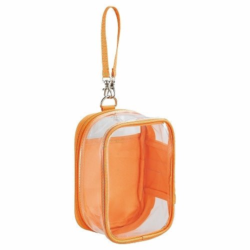 LIHIT LAB myfa Decoration Box Pouch Storage Case for Small Plush Toys Apricot Orange