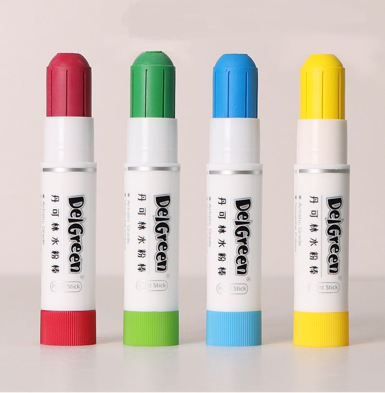 Deigreen Twist Up Tempera Gouache Paint Sticks 12 Color